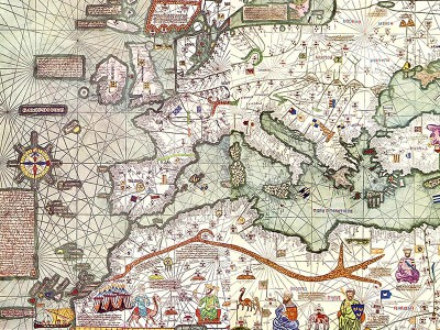 puzzle model Catalan Atlas, Western Part