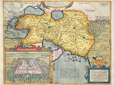 puzzle model The expedition of Alexander the Great, from 'Theatrum Orbis Terrarum'