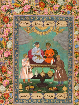 puzzle model Shah Jahangir Welcoming Shah 'Abbas (miniature)