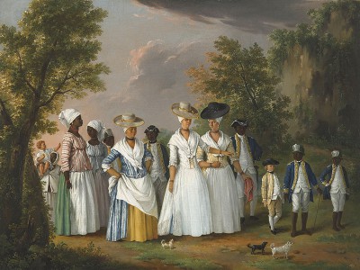 puzzle model Free Women of Color with their Children and Servants in a Landscape