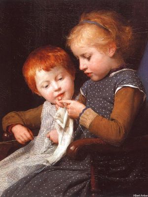 puzzle model The Little Knitters