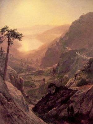 puzzle model View of Donner Lake