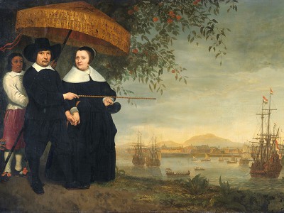 puzzle model A Senior Merchant of the Dutch East India Company, and his wife