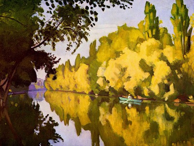 puzzle model River Scene