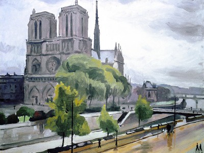 puzzle model Notre Dame, Grey Weather