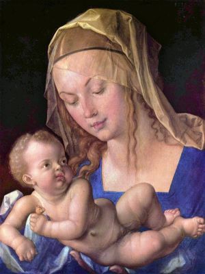 puzzle model Virgin and Child Holding a Half Eaten Pear