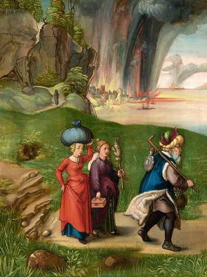 puzzle model Lot and his daughters fleeing Sodom