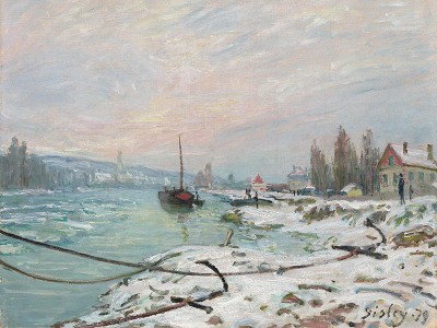 puzzle model Mooring Lines, the Effect of Snow at Saint-Cloud