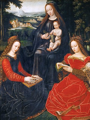 puzzle model The Virgin and Child with Saint Catherine and Saint Barbara