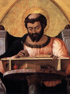 puzzle model St. Lucas altarpiece, détail