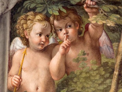 puzzle model Diana and Endymion, detail