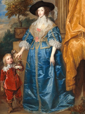 puzzle model Queen Henrietta Maria with her Dwarf,Sir Jeffrey Hudson