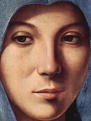 puzzle model Virgin Annunciate (detail)