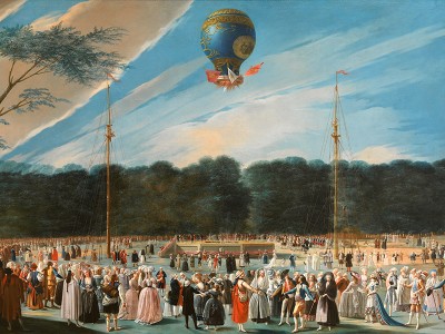 puzzle model Ascent of a Montgolfier Balloon in the Gardens of Aranjuez.