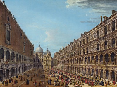 puzzle model Procession in the Courtyard of the Ducal Palace, Venice