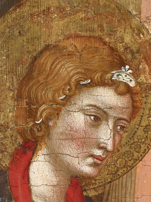 puzzle model Triptych with Madonna and Child with the Crucifixion and the Annunciation (detail)