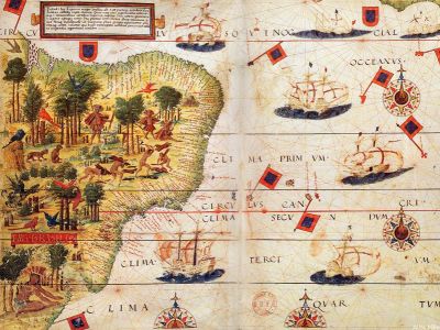puzzle model Southwest Atlantic Ocean with Brazil