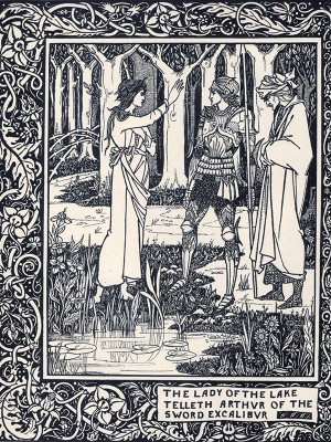 puzzle model The Lady of the Lake Telleth Arthur of the Sword Excalibur