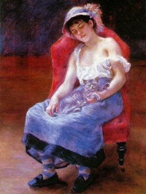 puzzle model Sleeping Girl (Girl with a Cat)