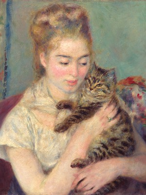 puzzle model Woman with a Cat