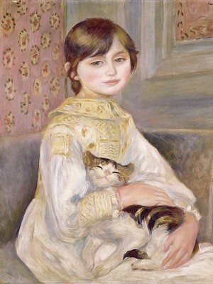 puzzle model Julie Manet with Cat