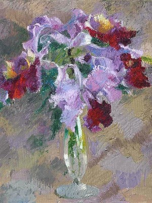 puzzle model Carnations and Clematis in a Crystal Vase