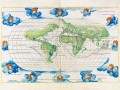 thumbnail World Map with the Route of Magellan and Elcano