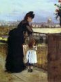 thumbnail Femme et enfant au balcon