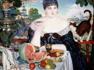 puzzle model Merchant's Wife at Tea