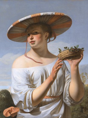 puzzle model Girl in a Large Hat
