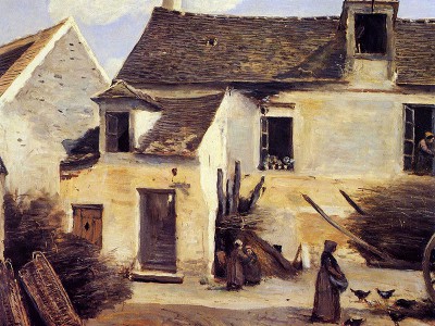 puzzle model Courtyard of a Peasant's House near Paris