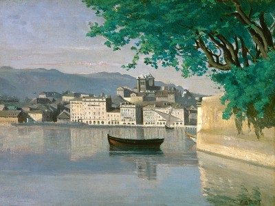 puzzle model Genève, vue d’une partie de la ville