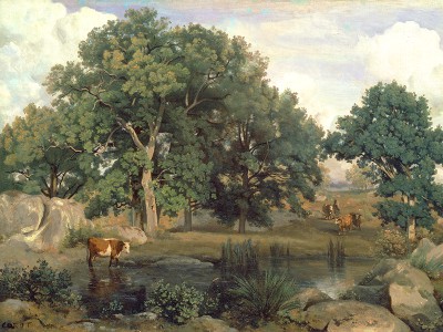 puzzle model Scene in the Forest of Fontainebleau