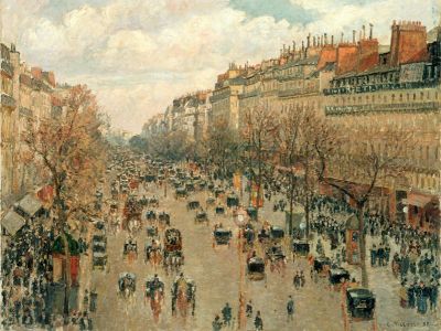 puzzle model Boulevard Montmartre à Paris, 1897