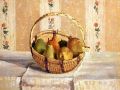 thumbnail Apples and Pears in a Round Basket