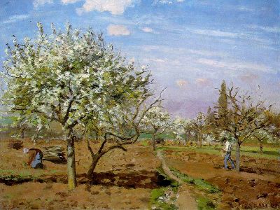 puzzle model Orchard in Bloom, Louveciennes