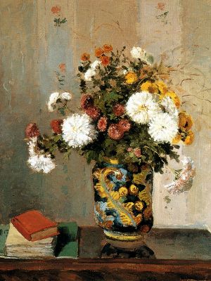 puzzle model Chrysanthemums in a Chinese Vase