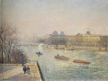 thumbnail Morning, Winter Sunshine, Frost, the Pont-Neuf, the Seine, the Louvre, Soleil d'hiver Gella Blanc