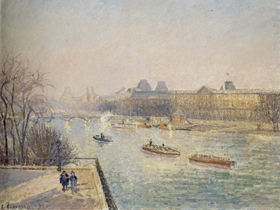 puzzle model Morning, Winter Sunshine, Frost, the Pont-Neuf, the Seine, the Louvre, Soleil d'hiver Gella Blanc
