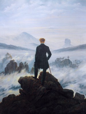 puzzle model Le Voyageur au-dessus de la mer de nuages