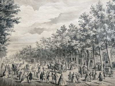 puzzle model Promenade des Remparts de Paris (lavis)