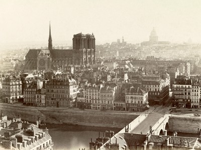 puzzle model Panorama de Paris, pris de la tour Saint Jacques,1865