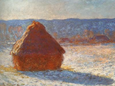 puzzle model Haystack, Morning Snow Effect