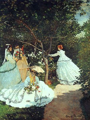 puzzle model Femmes au jardin