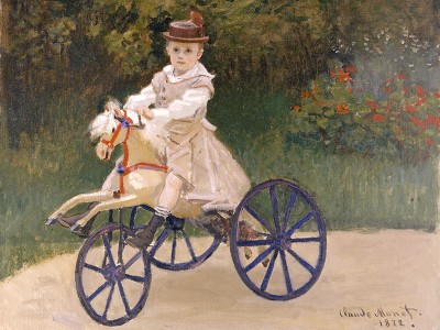 puzzle model Jean Monet on his Hobby Horse