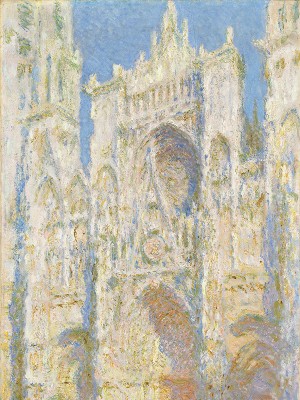 puzzle model Rouen Cathedral, West Facade, Sunlight