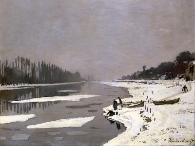 puzzle model Ice Floes on the Seine at Bougival
