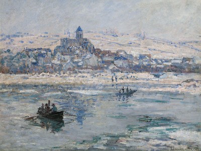 puzzle model Vétheuil en hiver