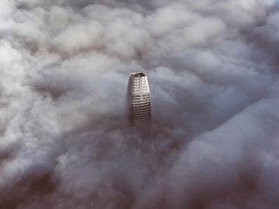 puzzle model Tower in the clouds