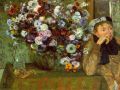 thumbnail A Woman Seated beside a Vase of Flowers (Mme Paul Valpinçon?)